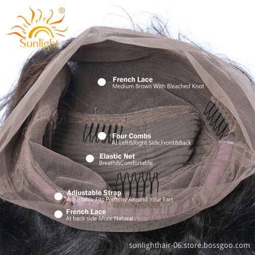 30inch 360 Body Wave Full Lace Frontal Human Hair Wig With Baby Hair Pre Plucked Brazilian 360 lace frontal wig for Women
